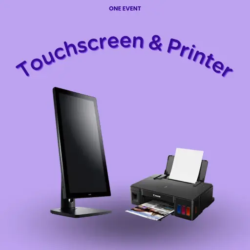 จอทัชสกรีน + เครื่องปริ้นท์