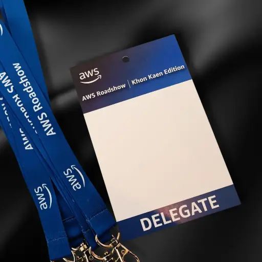 บัตรกระดาษ + สายคล้องคอ (เรทราคา 200 - 2,000 คน)